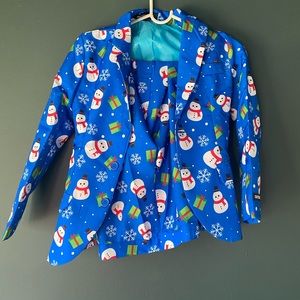 Boys holiday suit jacket and pants.